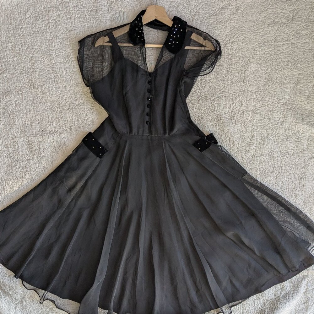 vintage 1950s party dress